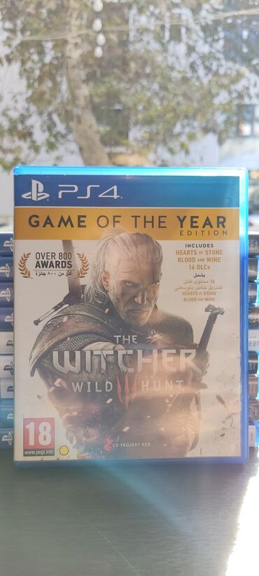 Oyun diskləri və kartricləri: PlayStation 4 üçün the witcher wild hunt oyun diski, ikinci əldir