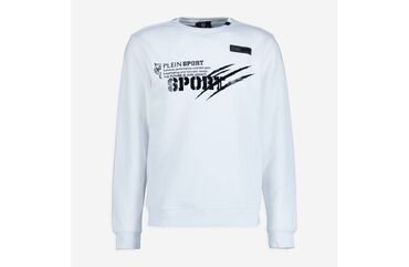 белые мужские кофты: PLEIN SPORT sviter, original . Razmer S . Yalniz ciddi maraqlanan