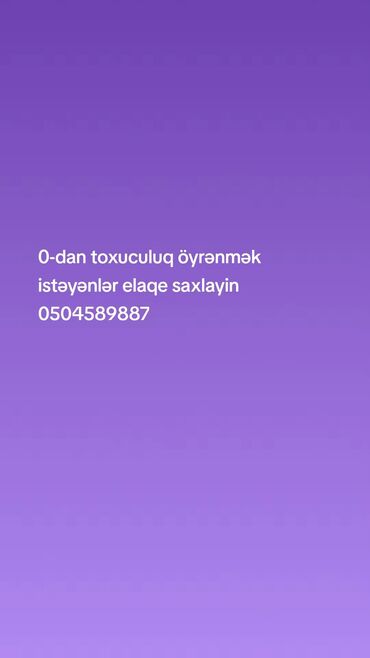 Ev personalı və təmizlik: Hefdeded 2ya3 defe dersler kecirilir elaqe saxlayin