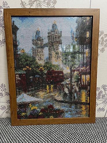 Şəkillər, tablolar: Картина «Rain in London” из алмазной мозайки. Размер 30*40 см — 2