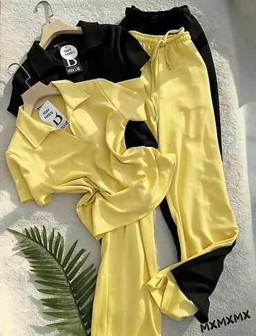 nike react patike: Dvodijelni ženski komplet – polo majica + ravne trenerka pantalone - — 4