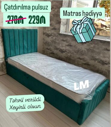 tek kravat ucuz: Təknəfərlik çarpayı, Matras ilə