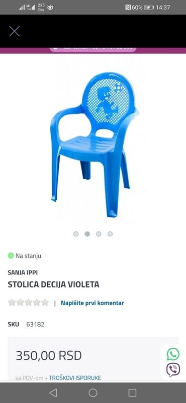 male decije sobe: Novih 10 stolica 350din