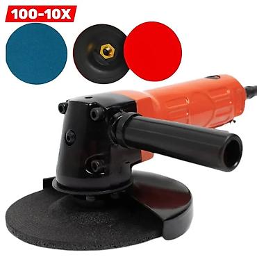 disk yonan aparat: Laqonda Pnevmatik 125 mm – Professional Bucaq Hamarlayan Hava Aləti — 1