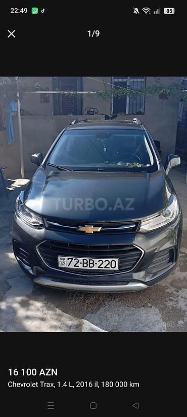 Chevrolet: Chevrolet Tracker: 1.4 l | 2016 il 190000 km Krossover — 2