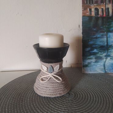Candles and candlesticks: Candlestick, color - Black, New