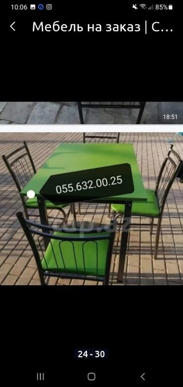 Masa və oturacaq dəstləri: Stol stul dəstləri. Stol stul desti. Masa və oturacaqlar dəstləri — 23