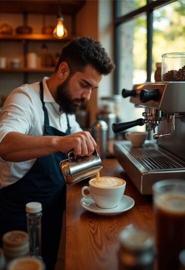 xacmazda iş elanları 2024: Barista isi axtariram.17 yasim var.1 iliy tecrubem