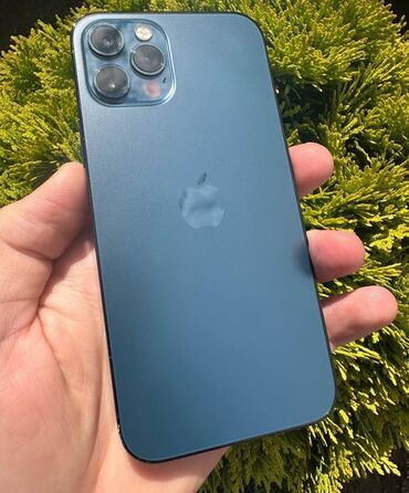işlenmiş soyuducu: IPhone 12 Pro, 128 ГБ, Sierra Blue, Беспроводная зарядка, Face ID, С документами