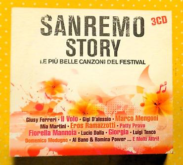 cd disklər: CD "Sanremo Story" Original 3 CD li albom.Albom təzə Avropa — 1