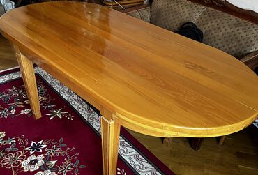acilan stol: Qonaq masası, İşlənmiş, Açılan, Oval masa, Azərbaycan