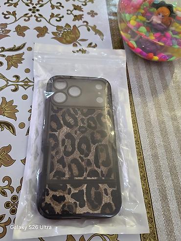 huawei freebuds pro 2: Iphone 17 pro max üçün Leopard naxışlı telefon qabı və qatlanan — 3