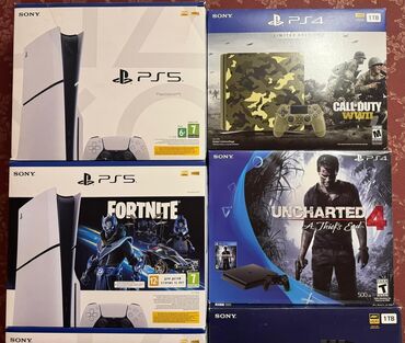 ps5 диски купить: Playstation 5 fat, Slim, Ps4 qutulari hamisi satilir. Qutudur hamsi