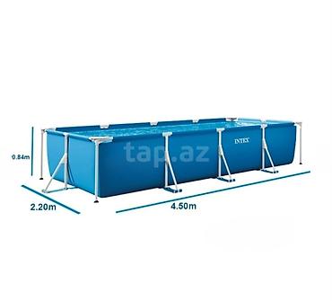 Hovuzlar: Yeni məhsuldur digər ölçülərdə var 4.50 uzunu 2.20 eni 84cm — 1