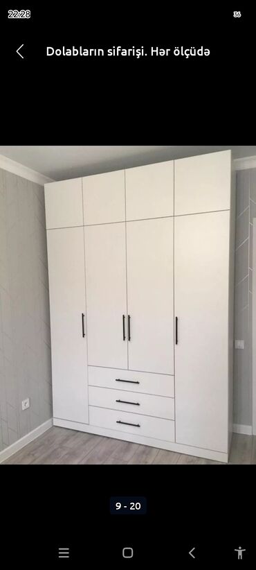 Dolablar: Açılan, 4 qapılı Düz dolab, Şifonyer, Türkiyə — 7