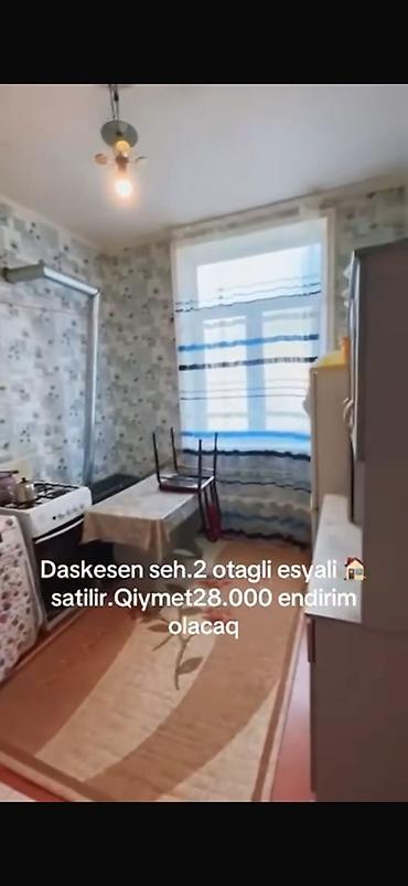 ucuz evlerin satışı: Daşkəsən şəhərində, tam əşyalı 2 otaqlı mənzil satılır — 5