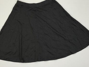 czarne trapezowe spódnice midi: Spódnica, L, stan - Bardzo dobry