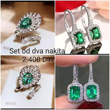 hermes kais: Elegantni posrebreni set od dva nakita sa žigom S925 od hirurskog — 1