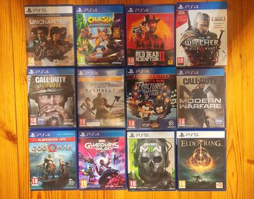 ps4 oyunlari: PS5 Elden Ring - 40 azn PS5 Uncharted Thieves Collection - 35 azn PS5