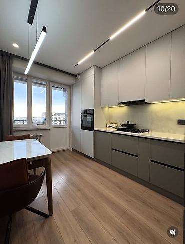 2 комнаты, 63 м², Пишпек Элитка, 7 этаж, Евроремонт