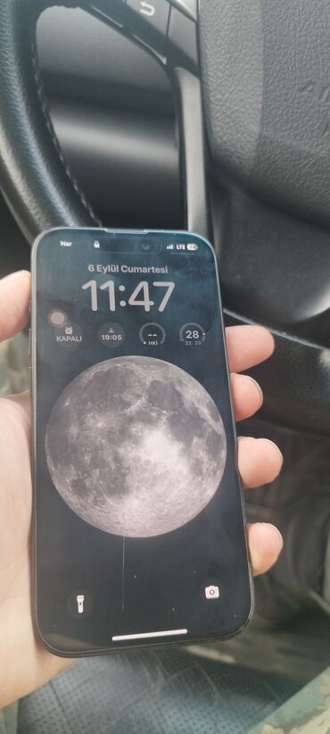 ref iphone satisi: IPhone 15 Pro, Black Titanium, Face ID