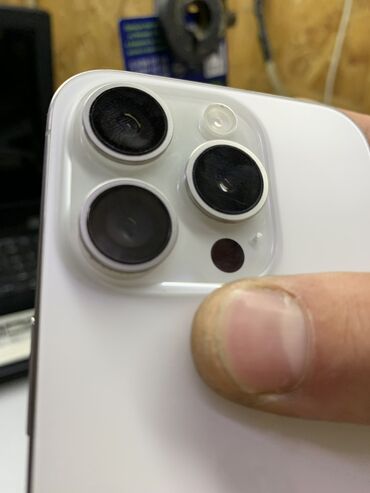 копия айфона: IPhone 15 Pro, Б/у, 256 ГБ, White Titanium, Коробка, 89 %