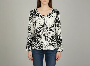 eleganckie bluzki plus size: Bluzka damska, rozmiar M