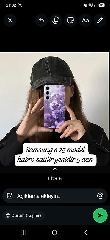 S25 telefon kabrosu yenidir Rusiyadan gelib
