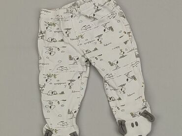 białe spodnie dziecięce: Leggings, 0-3 months, condition - Satisfying