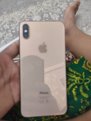 айфон x xr: IPhone Xs Max, Б/у, 256 ГБ, Золотой, Зарядное устройство, Кабель, 78 %