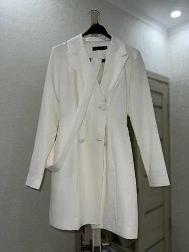 двойку платье и пиджак: Вечернее платье, Классическое, Средняя модель, Хлопок, С рукавами, M (EU 38)