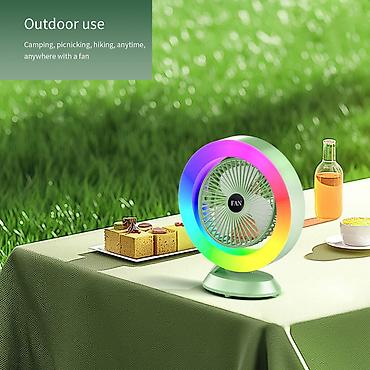 vintilyatır: LED İşıqlı Masaüstü Sərinkeş S27 | Colorful Lighting Fan . ❄️ Sərinlik — 3