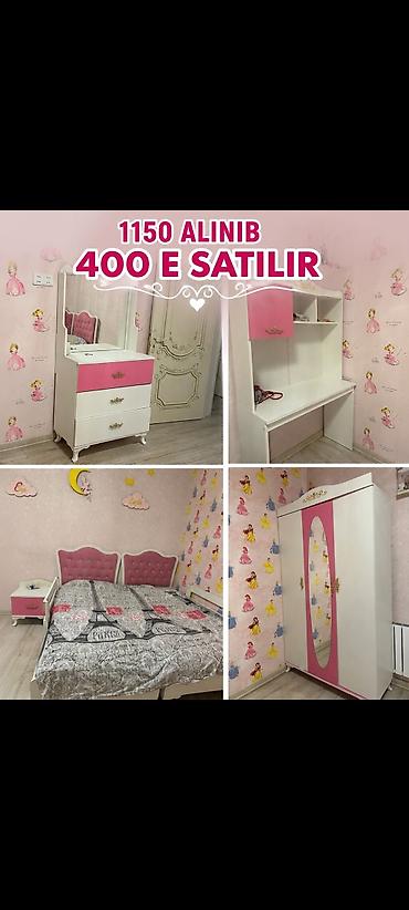 Qız üçün, İşlənmiş, 2 təknəfərlik çarpayı, Yazı masası, Dolab, Tumba lalafo.az -da Qız üçün, İşlənmiş, 2 təknəfərlik çarpayı, Yazı masası, Dolab, Tumba