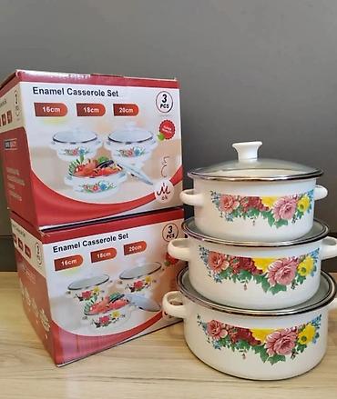lidl pult: 08. SET EMAJLIRANIH ŠERPI – KLASIKA U VAŠOJ KUHINJI! Tražite — 1