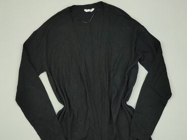 czarne bluzki z dekoltem w serek: Kardigan, M, stan - Dobry