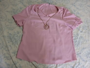 pantalone sa prorezom: Zara, 3XL (EU 46), Polyester, Single-colored, color - Pink