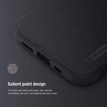 Maske i futrole za telefone: Maska Nillkin Scrub Pro Magnetic za iPhone 15 Pro 6.1 crna. Kataloški — 10