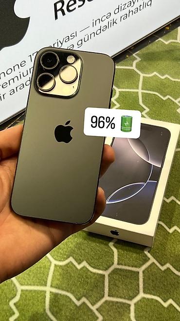 Apple iPhone: IPhone 16 Pro, Black Titanium -da lalafo.az — 1 Apple iPhone: IPhone 16 Pro, Black Titanium — 1