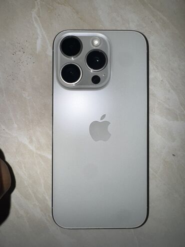 детские смарт часы купить в бишкеке: IPhone 15 Pro, Колдонулган, 256 ГБ, White Titanium, Кабель, Куту