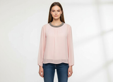 bluzki nietoperz plus size: Women's blouse, size M