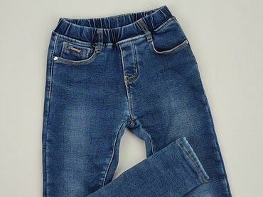 spodnie z cienkiego jeansu: Джинси, 8 р., 122/128, стан - Дуже гарний