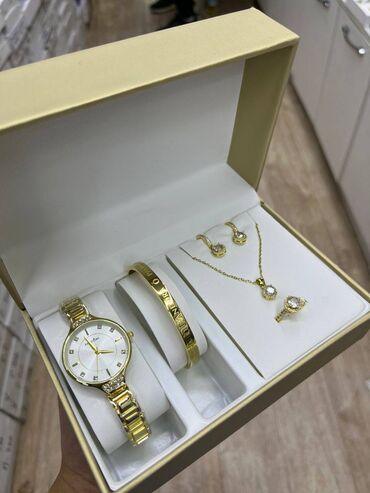 золотые женские часы: Женский набор😍
Часы Браслет Кольцо