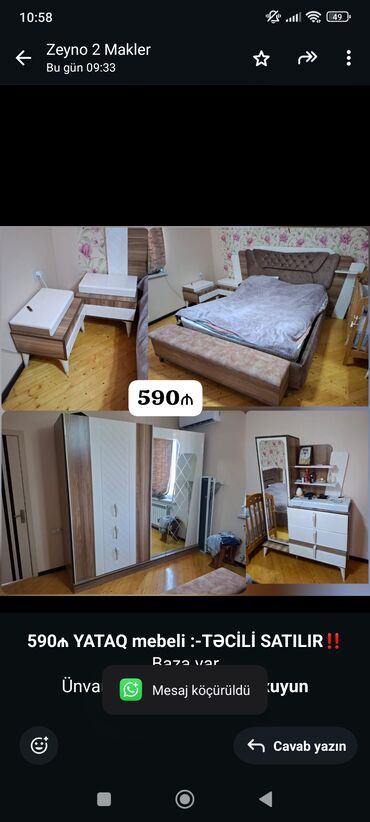 Dərin dondurucular: *590₼ YATAQ mebeli :-TƏCİLİ SATILIR*‼️ Baza var Ünvan:-masazır Rr93