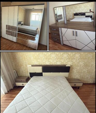 tek kravat ucuz: Двуспальная кровать, Шкаф, Трюмо, 2 тумбы, Б/у