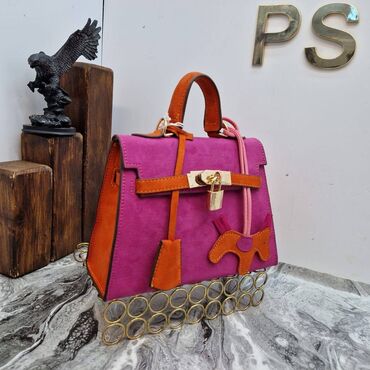 Torbe: Elegantna torbica, Hermes, Materijal: Koža, Lakovana koža — 9