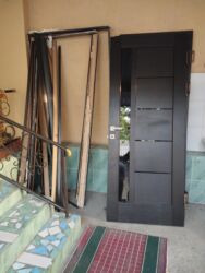 стол конок: Ички эшик айнек менен, МДФ, Сол, түсү - Күрөң, 200 * x 80 см lalafo.kg да стол конок: Ички эшик айнек менен, МДФ, Сол, түсү - Күрөң, 200 * x 80 см