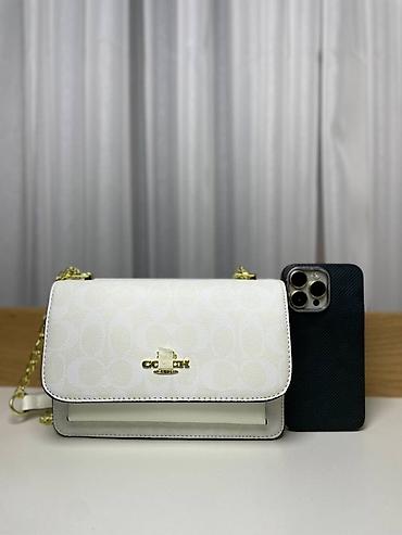 Классические сумки: Классическая сумка, Coach, Китай, Материал: Экокожа, Жёсткая конструкция, Женские, Новый — 1