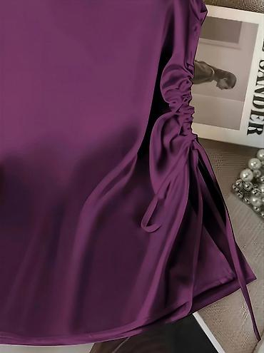 Köynək və bluzalar: Ölçü: XXL (44-46) Stil: V-yaxa, böyrü büzməli və ipli model Material — 6