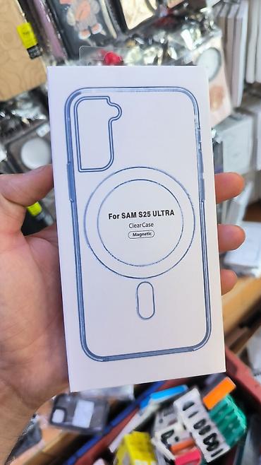 s25 kabro: Samsung S25 Ultra modeli üçün nəzərdə tutulmuş şəffaf telefon qabığı — 3