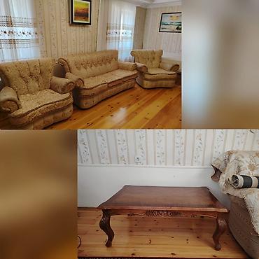 divan restoran ucun: SofiDivan 2 kreslo ve jurnalni desti super vəziyyətdədir divan açılır — 1